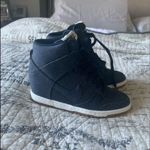 $Sale$ Nike blue jean wedges